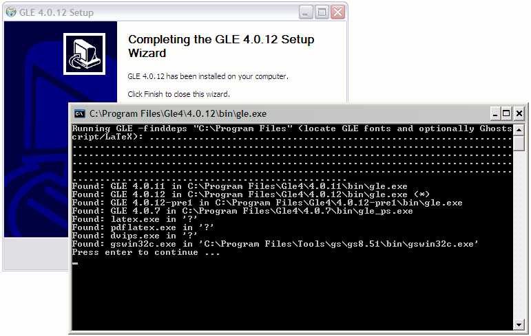 Find GLE's software dependencies